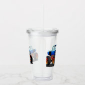 Cartoon monstertruck acryl drinkbeker (Rechts)