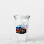 Cartoon monstertruck acryl drinkbeker (Achterkant)