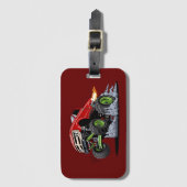 Cartoon monstertruck bagagelabel (Voorkant (verticaal))