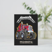 Cartoon monstertruck briefkaart (Staand voorkant)