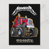 Cartoon monstertruck briefkaart (Voorkant)