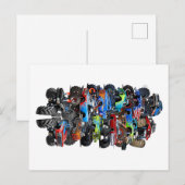 Cartoon monstertruck briefkaart (Voorkant / Achterkant)