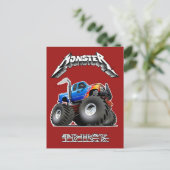 Cartoon monstertruck briefkaart (Staand voorkant)