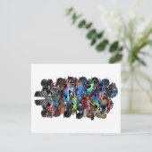Cartoon monstertruck feestdagenkaart (Staand voorkant)