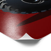 Cartoon monstertruck foto afdruk (Hoek)