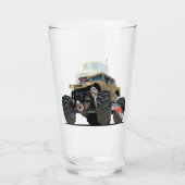 Cartoon monstertruck glas (Achterkant)