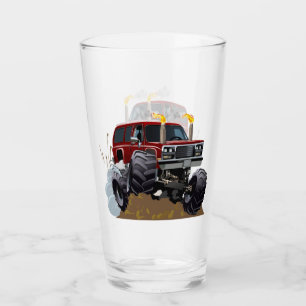 Cartoon monstertruck glas