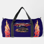 Cartoon monstertruck grote wielen plunjezak (Achterkant)