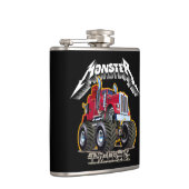 Cartoon monstertruck heupfles (Rechts)