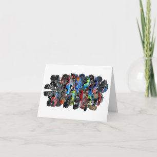 Cartoon monstertruck kaart