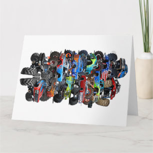 Cartoon monstertruck kaart