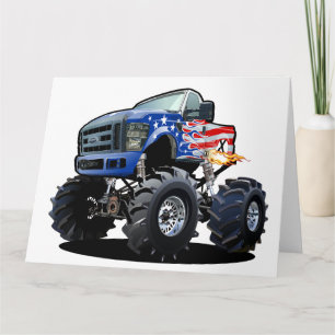 Cartoon monstertruck kaart