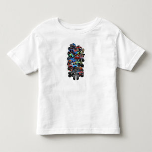 Cartoon monstertruck kinder shirts