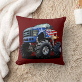 Cartoon monstertruck kussen (Deken)
