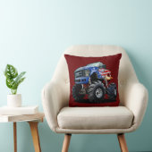 Cartoon monstertruck kussen (Stoel)