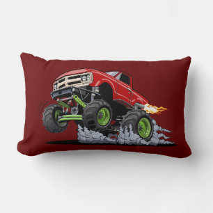 Cartoon monstertruck kussen
