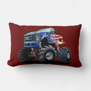 Cartoon monstertruck kussen