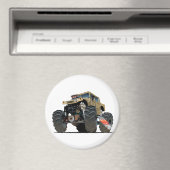 Cartoon monstertruck magneet (Insitu (Vaatwasser))