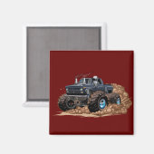 Cartoon monstertruck magneet (Voorkant / Achterkant)