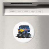 Cartoon monstertruck magneet (Insitu (Vaatwasser))