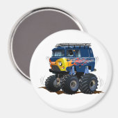 Cartoon monstertruck magneet (Voorkant / Achterkant)