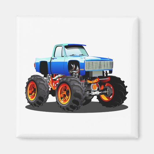 Cartoon monstertruck magneet (Voorkant)