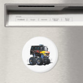Cartoon monstertruck magneet (Insitu (Vaatwasser))