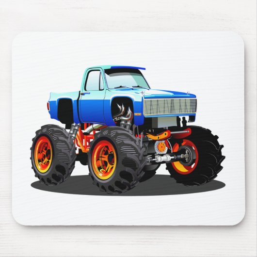 Cartoon monstertruck muismat (Voorkant)