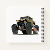 Cartoon monstertruck notitieboek (Achterkant)