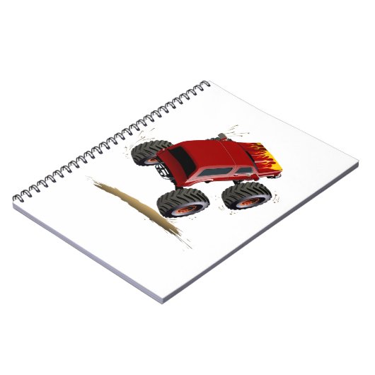 Cartoon monstertruck notitieboek (Linkerzijde)