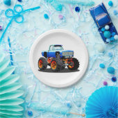 Cartoon monstertruck papieren bordje (Feest)