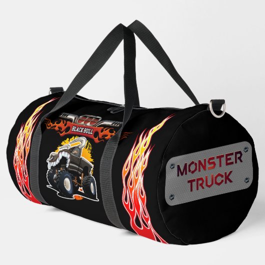 Cartoon monstertruck plunjezak (Linkerhoek)