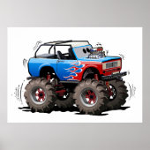 Cartoon monstertruck poster (Voorkant)