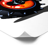 Cartoon monstertruck poster (Hoek)