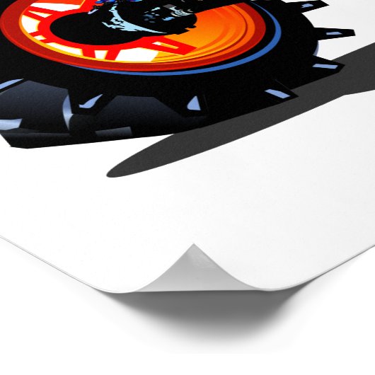 Cartoon monstertruck poster (Hoek)