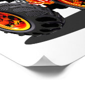Cartoon monstertruck poster (Hoek)