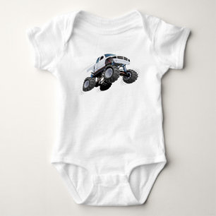 Cartoon monstertruck romper