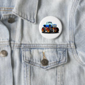 Cartoon monstertruck ronde button 5,7 cm (In situ)