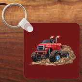 Cartoon monstertruck sleutelhanger (Voorkant)