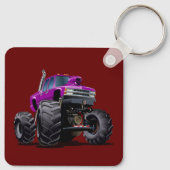 Cartoon monstertruck sleutelhanger (Achterkant)