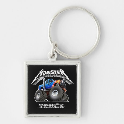 Cartoon monstertruck sleutelhanger (Voorkant)