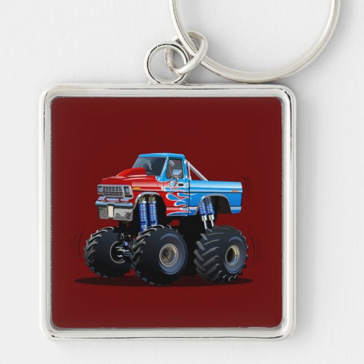 Cartoon monstertruck sleutelhanger (Voorkant)