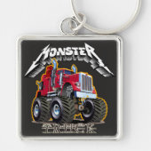 Cartoon monstertruck sleutelhanger (Voorkant)