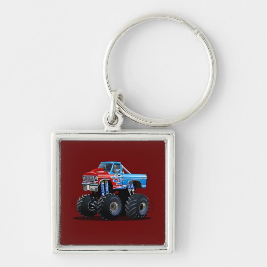 Cartoon monstertruck sleutelhanger (Voorkant)