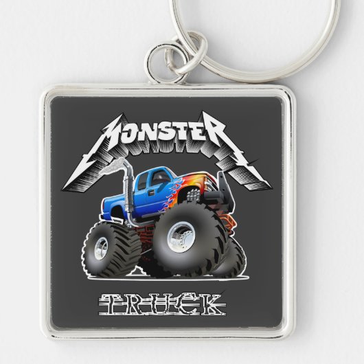 Cartoon monstertruck sleutelhanger (Voorkant)