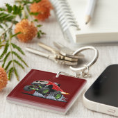 Cartoon monstertruck sleutelhanger (Voorkant Rechts)