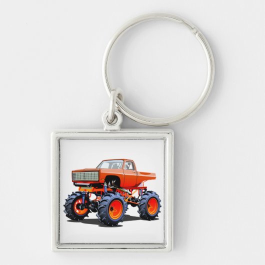 Cartoon monstertruck sleutelhanger (Voorkant)