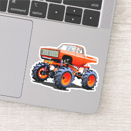 Cartoon monstertruck sticker