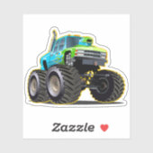 Cartoon monstertruck sticker (Vel)