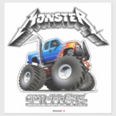 Cartoon monstertruck sticker (Vel)